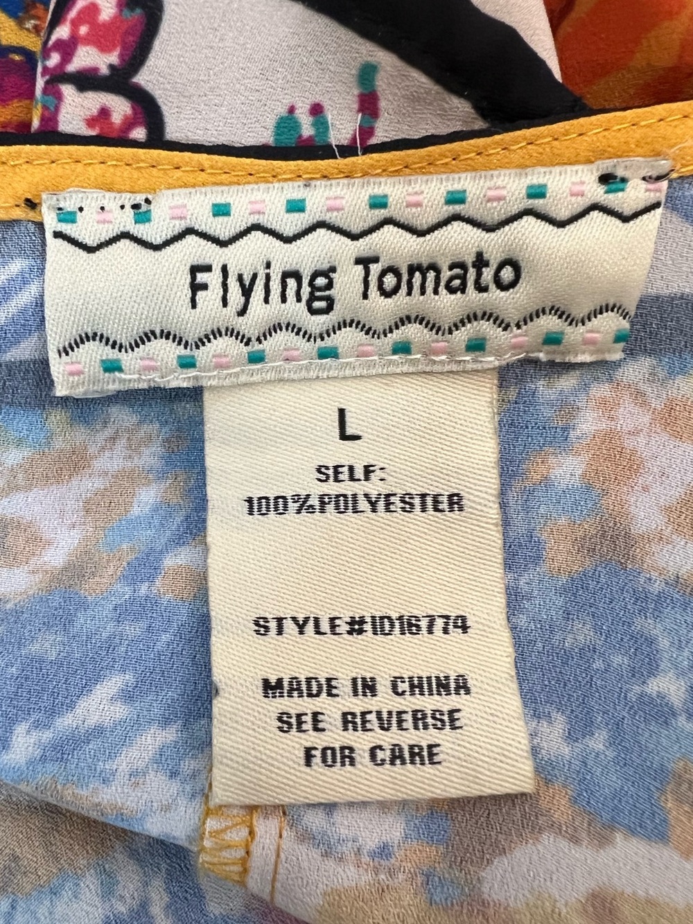 Flying Tomato Tapestry Handkerchief Dress - Picture 8 of 8
